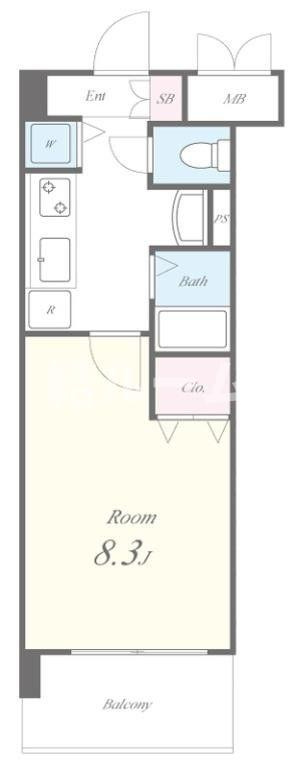板橋区桜川２丁目の賃貸マンションの間取り