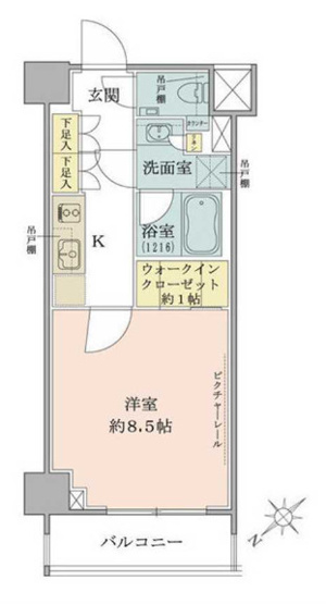 【間取り】 | ザ・パークワンズ目黒不動前