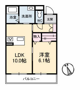 【間取り】 | ベレオ木太町