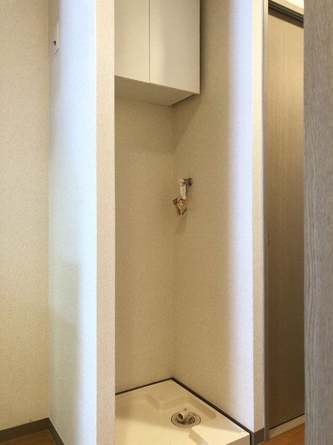 湘南アビタシオンの内装|洗濯機置場上に収納あり
