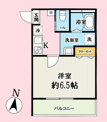 ルセスKの間取り