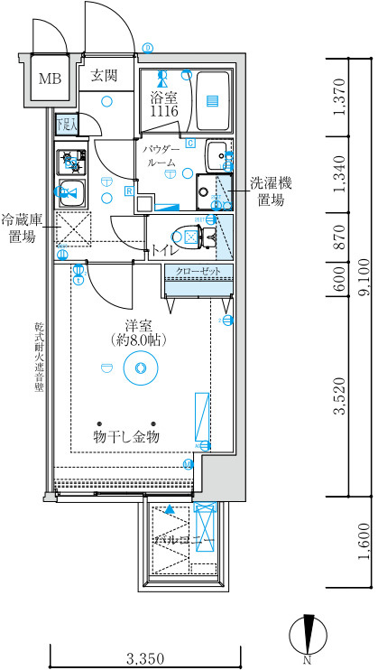MAXIV練馬TREの間取り