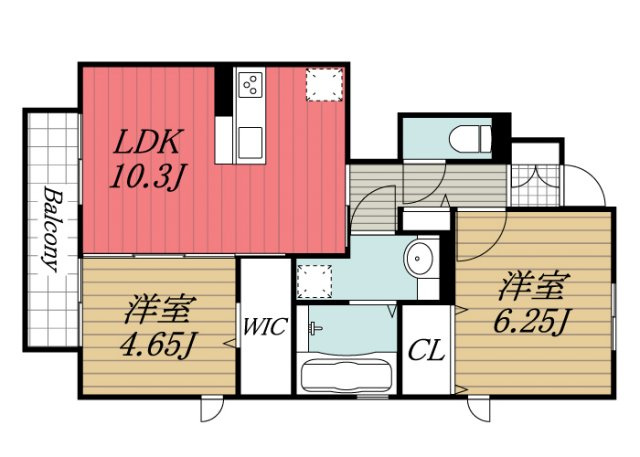 【間取り】 | クオーレ千葉寺