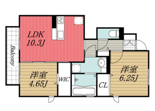 【間取り】 | クオーレ千葉寺