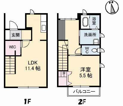 ディアス松縄 B棟の間取り