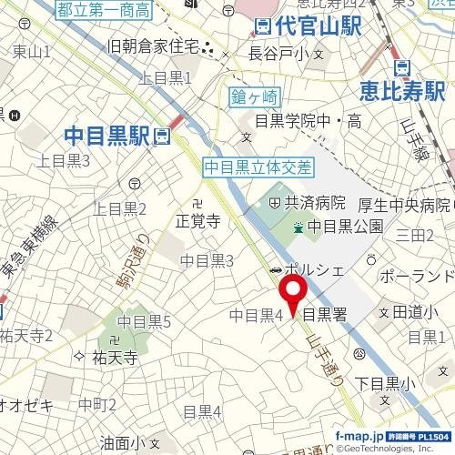 【地図】 | 中目黒ガーデン