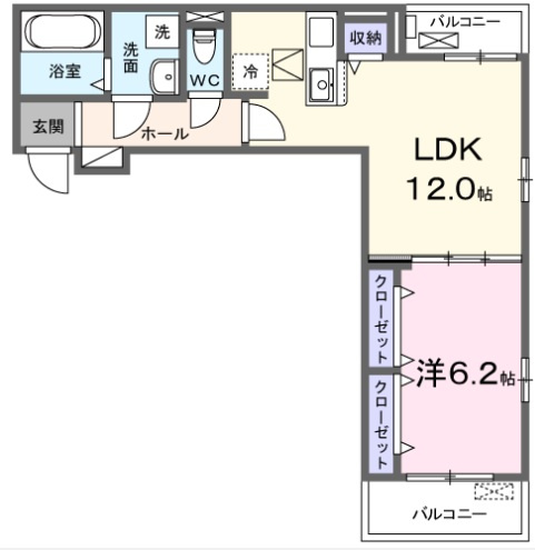 【間取り】 | 中央４丁目アパート