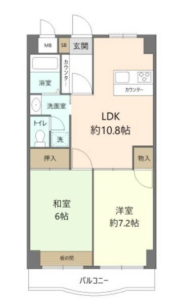 ハイブリッジソシアの間取り