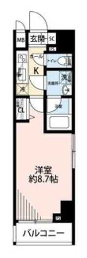 プレール・ドゥーク文京湯島の間取り