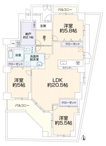 【間取り】の画像