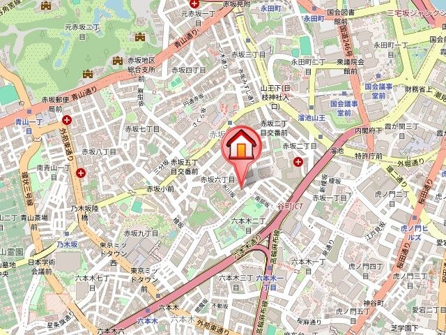 ホライズンプレイス赤坂の地図