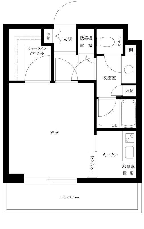 ルーブル学芸大学五番館の間取り|間取りです。