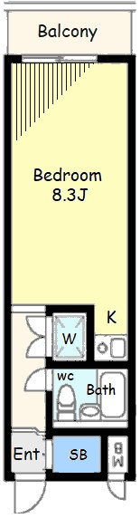 モナーク柿の木坂の間取り