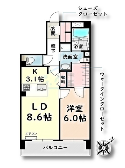 【間取り】 | Grand Palace IKAI【名古屋市賃貸・宅配ボックス】