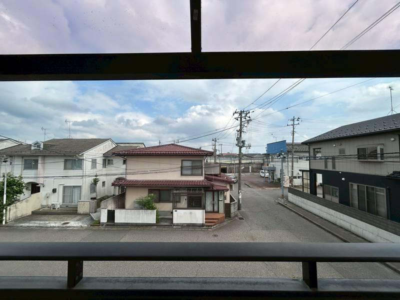 新潟市東区紫竹のアパートの展望