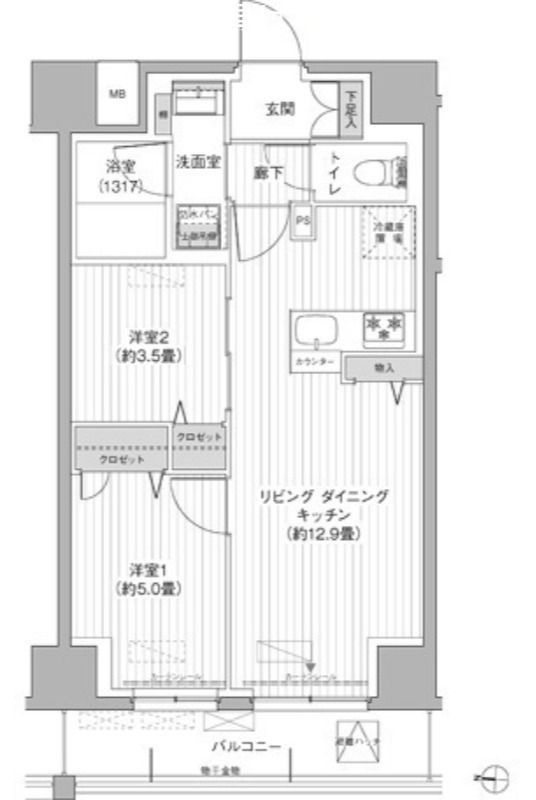 Y's本所の間取り