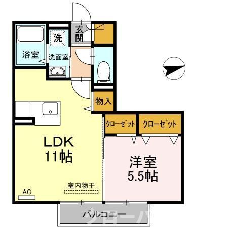 ル・クプル太田の間取り