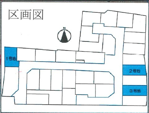 ●奈良市杏町　第1期　新築一戸建ての区画図|全3区画