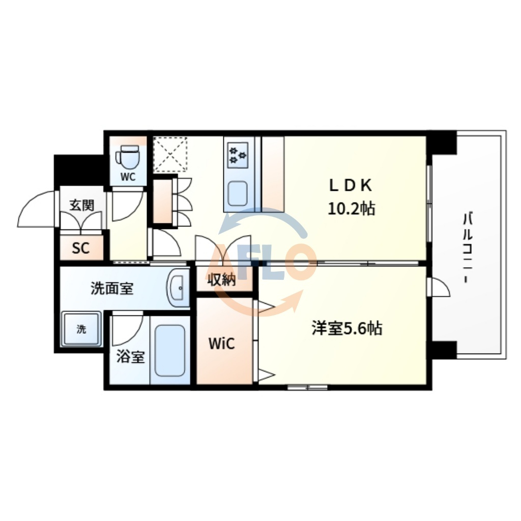 スプランディッド梅田WEST  大淀小学校区の間取り|スプランディット梅田WEST　間取り