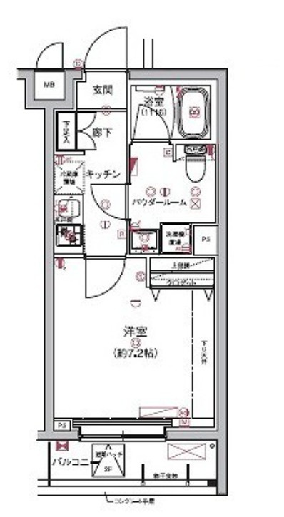 RELUXIA板橋区役所前の間取り|間取りです。