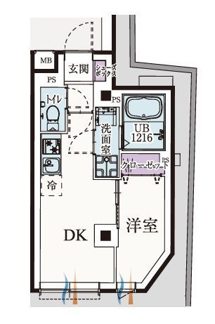 ｂ’ＣＡＳＡ小岩ＳＯＵＴＨの間取り|間取りです。