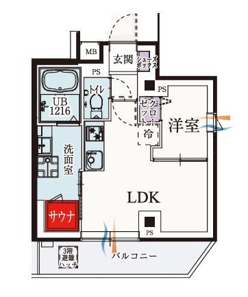 ｂ’ＣＡＳＡ小岩ＳＯＵＴＨの間取り|間取りです。