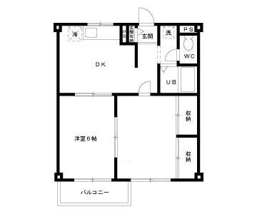 エステートピア青山の間取り|間取りです。