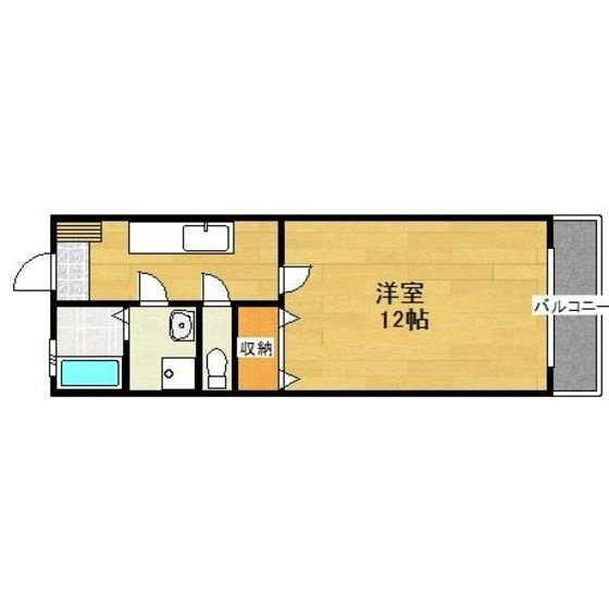 レジデンス幸の間取り|使い勝手の良い間取りです♪