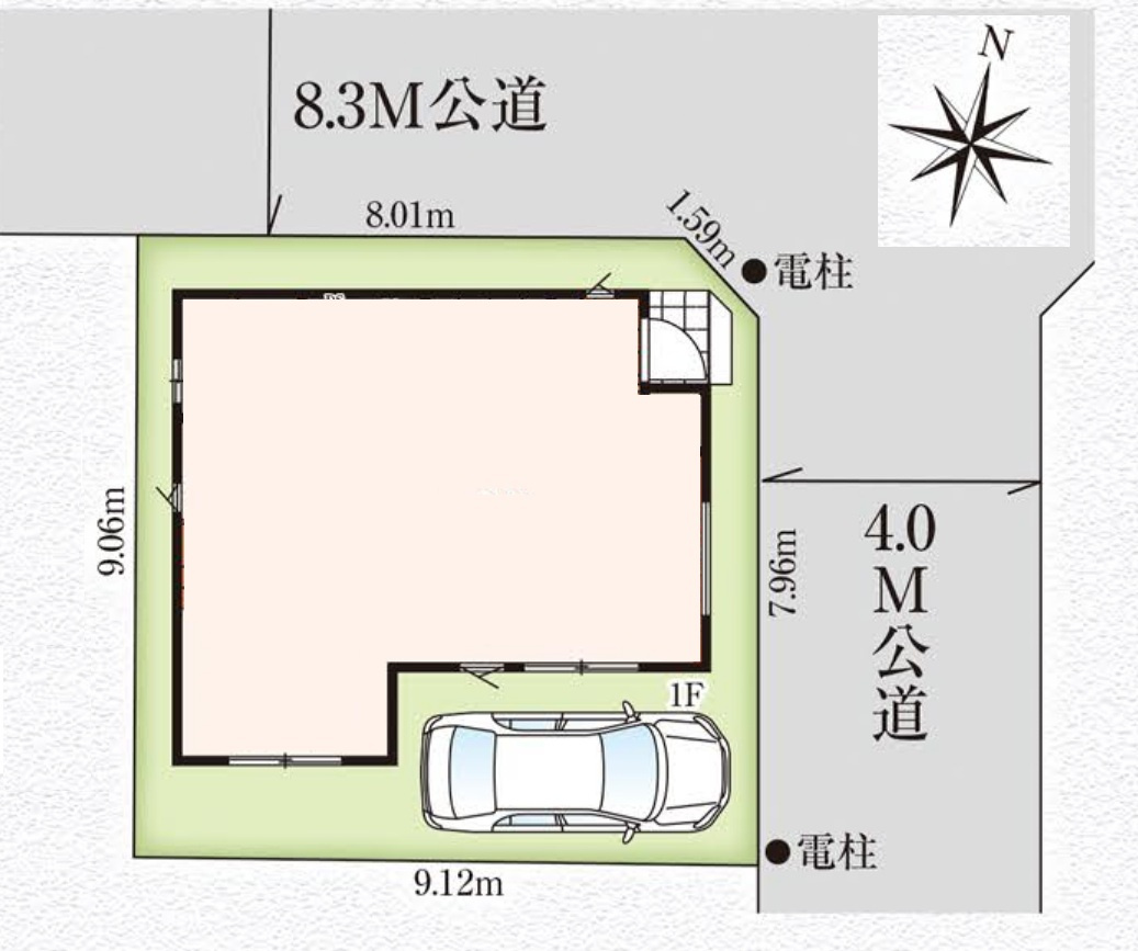 三郷市戸ケ崎新築戸建【吹上小学校：4分】の区画図|区画配置図