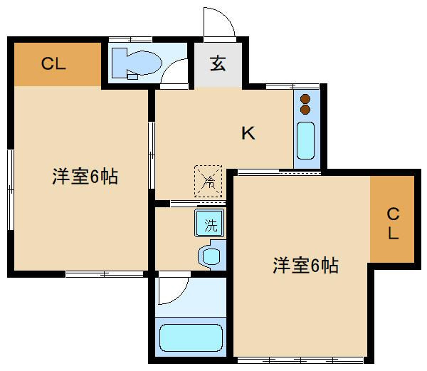 三恵荘の間取り|間取りです。