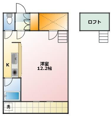 セザンヌ花田 2の間取り