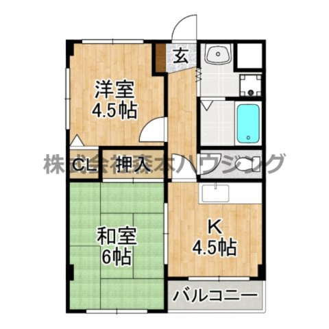 【間取り】 | 　パオ21