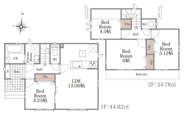 【間取り】 | 川越市的場4期　ハートフルタウン　新築戸建　全1棟　A号棟