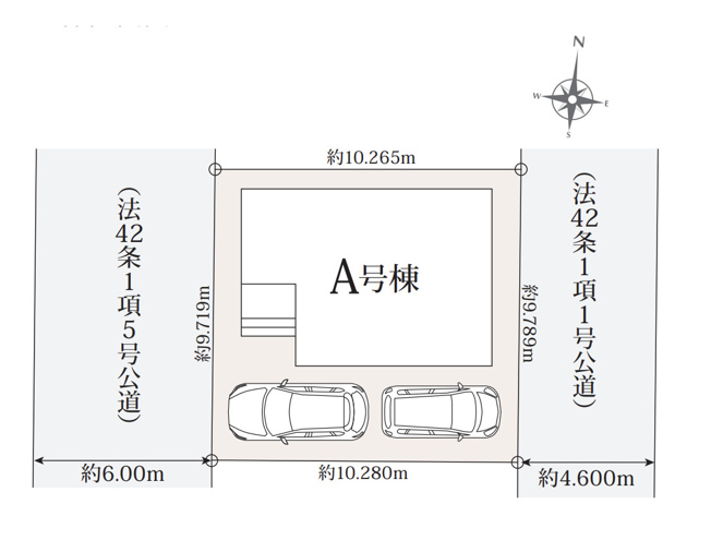 【区画図】 | 川越市的場4期　ハートフルタウン　新築戸建　全1棟　A号棟
