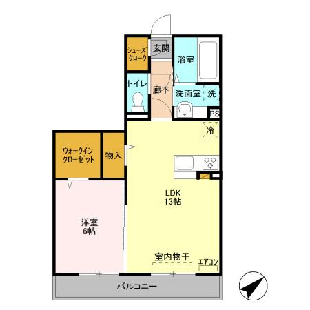 グランドゥールⅤ A棟の間取り