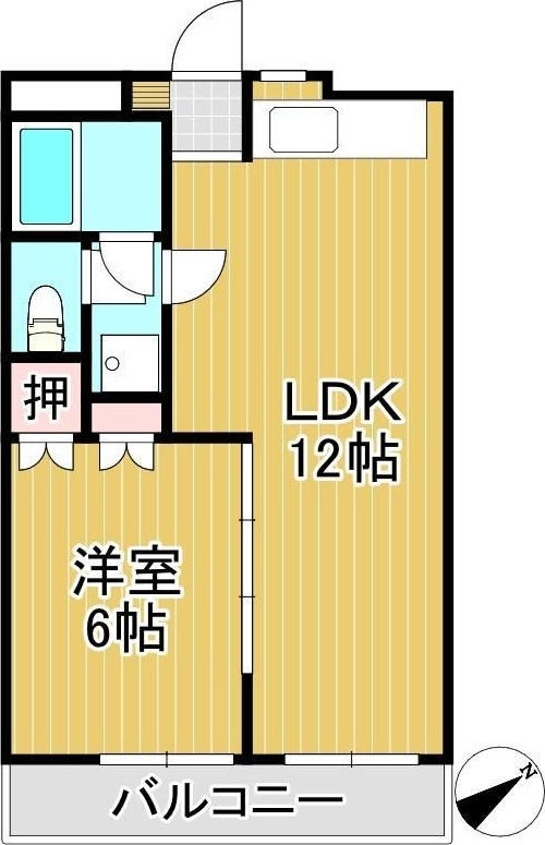 グレースマンション櫛原の間取り|使い勝手の良い間取りです♪