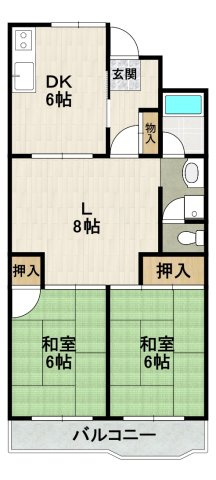 公社　宝塚安倉の間取り