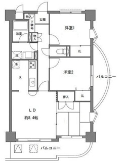 【間取り】 | コリーヌアンソレイエ | 間取りです。