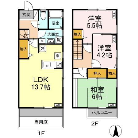 【間取り】 | メゾンクレール　C