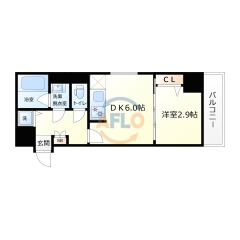 ライフフィールドなにわ本町RUELLEの間取り|ライフフィールドなにわ本町RUELLE　間取り