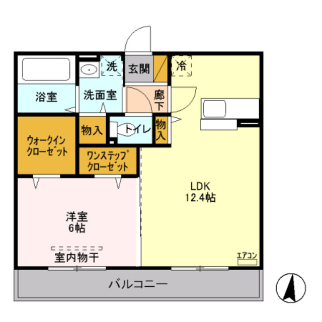 アルシオンA　の間取り|人気の1LDK