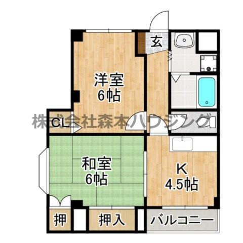 【間取り】 | 　パオ21