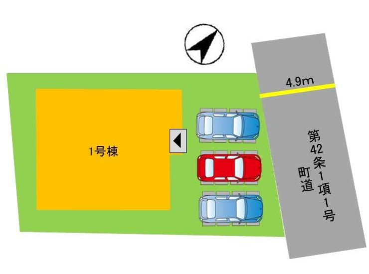 糟屋郡宇美町宇美中央４丁目の新築一戸建の区画図