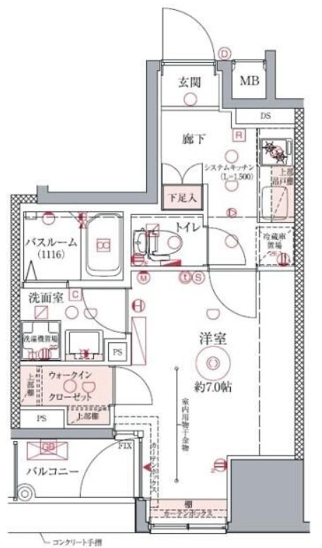 ドムス・スタイル銀座東の間取り