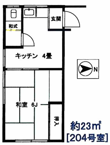 ハウス大松（だいまつ）の間取り