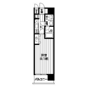 レジディア京町堀の間取り