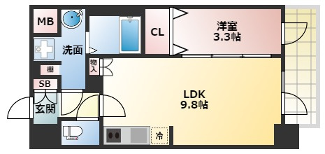 【間取り】 | エスリードコート阿倍野昭和町
