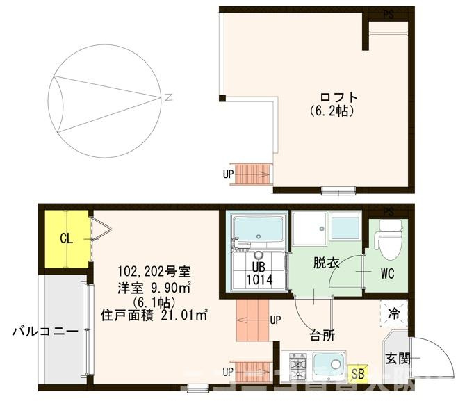 神戸市垂水区川原１丁目のアパートの間取り