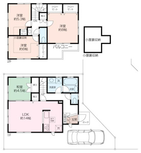 4LDK＋屋根裏収納