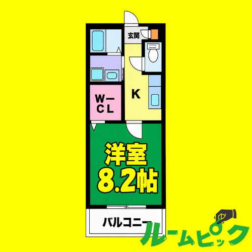 アバンツァート　名古屋市賃貸　仲介手数料無料の間取り